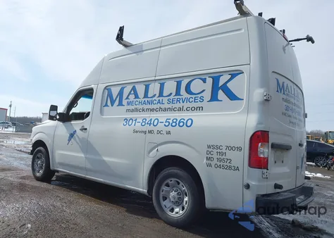 2021 Nissan Nv Cargo Nv2500 Hd Sv High Roof V8 from USA, damaged, VIN 1N6AF0LY1MN810151